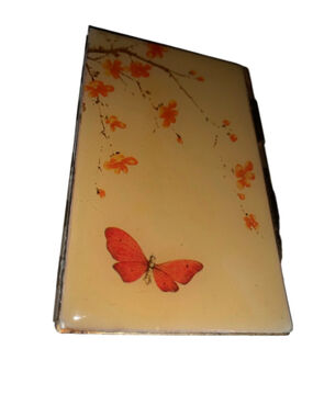 Unbranded Gold Butterfly & Floral Notebook with Pencil One Size
